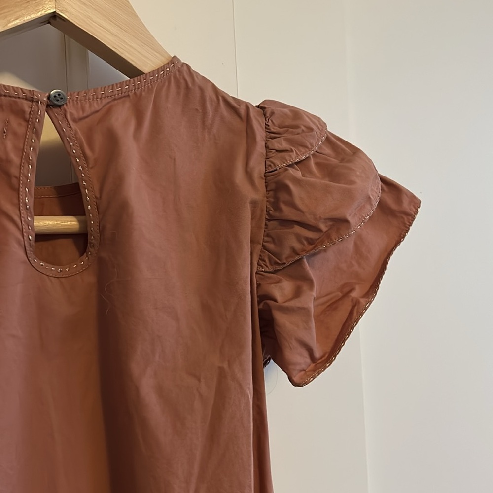 Charming Kids Dress in Rust